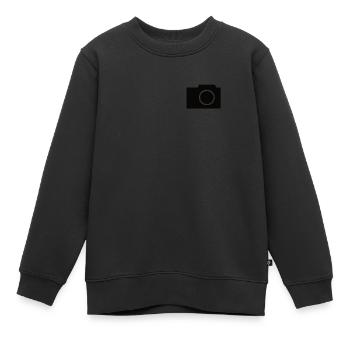 Fotograf Fotografie Fotografieren Kamera Foto - Kinder Premium Organic Sweatshirt - Schwarz - Vorne - AI Model Kid Female (0cm)