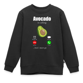Avocado - Kinder Premium Organic Sweatshirt - Schwarz - Vorne - AI Model Kid Female (0cm)
