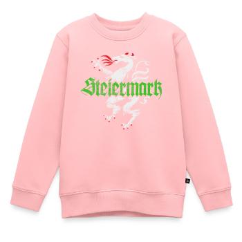 Steiermark Bekleidung Steirischer Panther - Kinder Premium Organic Sweatshirt - Rosa - Vorne - AI Model Kid Female (0cm)