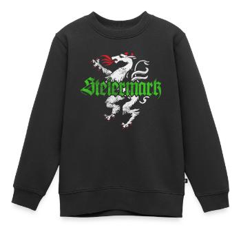 Steiermark Bekleidung Steirischer Panther - Kinder Premium Organic Sweatshirt - Schwarz - Vorne - AI Model Kid Female (0cm)