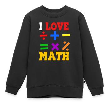 Mathematik - Kinder Premium Organic Sweatshirt - Schwarz - Vorne - AI Model Kid Female (0cm)