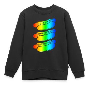 LGBT - Kinder Premium Organic Sweatshirt - Schwarz - Vorne - AI Model Kid Female (0cm)