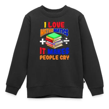 Mathematik - Kinder Premium Organic Sweatshirt - Schwarz - Vorne - AI Model Kid Female (0cm)
