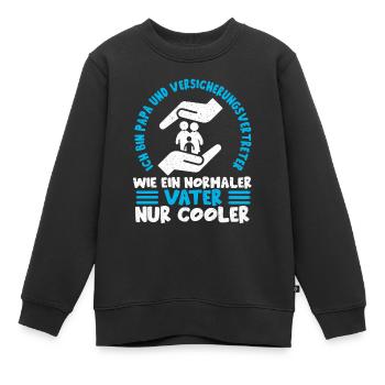 Versicherung Versicherungsvertreter Berater - Kinder Premium Organic Sweatshirt - Schwarz - Vorne - AI Model Kid Female (0cm)