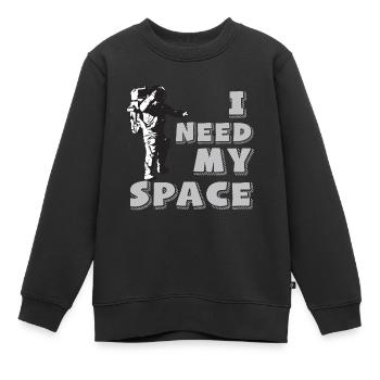 Astronaut need my Space Raumfahrt - Kinder Premium Organic Sweatshirt - Schwarz - Vorne - AI Model Kid Female (0cm)