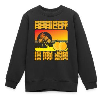Abricots, fruits, fruits, fruits - Sweat Premium enfant bio - noir - Devant - AI Model Kid Female (0cm)