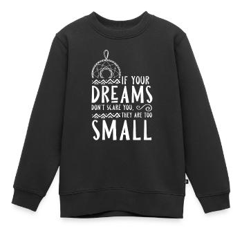Attrape-rêves ésotériques de yoga - Sweat Premium enfant bio - noir - Devant - AI Model Kid Female (0cm)