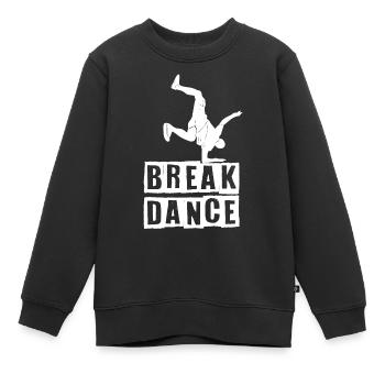 Breakdance Tanzen Tänzer BBoy - Kinder Premium Organic Sweatshirt - Schwarz - Vorne - AI Model Kid Female (0cm)