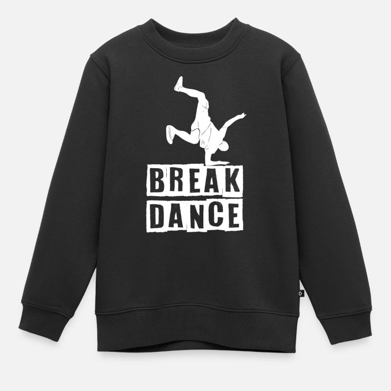 Danseur de breakdance BBoy - Sweat Premium enfant bio - noir