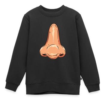 Nez - Sweat Premium enfant bio - noir - Devant - AI Model Kid Female (0cm)