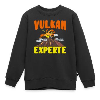 Vulkan - Kinder Premium Organic Sweatshirt - Schwarz - Vorne - AI Model Kid Female (0cm)