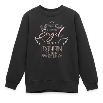 Erzieherin - Kinder Premium Organic Sweatshirt - Schwarz - Vorne - AI Model Kid Female (0cm)