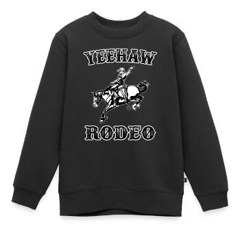 Rodeo - Sweat Premium enfant bio - noir - Devant - AI Model Kid Female (0cm)