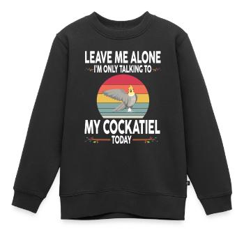Nymphensittich oiseau oiseau oiseaux oiseaux - Sweat Premium enfant bio - noir - Devant - AI Model Kid Female (0cm)