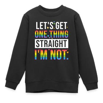 LGBT Gay Gay Pride CSD Lesbienne - Sweat Premium enfant bio - noir - Devant - AI Model Kid Female (0cm)