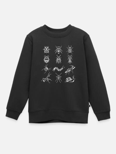 Insekten Geschenk - Kinder Premium Organic Sweatshirt - Schwarz