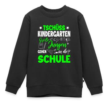 Schulanfang - Kinder Premium Organic Sweatshirt - Schwarz - Vorne - AI Model Kid Female (0cm)