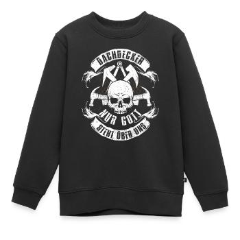 Dachdecker - Kinder Premium Organic Sweatshirt - Schwarz - Vorne - AI Model Kid Female (0cm)