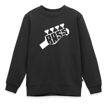 Bass Gitarre Bassgitarre Basser Bassist - Kinder Premium Organic Sweatshirt - Schwarz - Vorne - AI Model Kid Female (0cm)