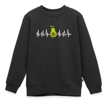 Avocado - Kinder Premium Organic Sweatshirt - Schwarz - Vorne - AI Model Kid Female (0cm)