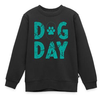 Hundeliebhaber Hundesprache - Kinder Premium Organic Sweatshirt - Schwarz - Vorne - AI Model Kid Female (0cm)
