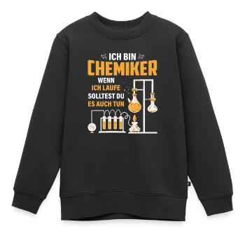 Chemiker Witz Chemie Labor - Kinder Premium Organic Sweatshirt - Schwarz - Vorne - AI Model Kid Female (0cm)