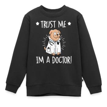Médecin médecin spécialiste médecin - Sweat Premium enfant bio - noir - Devant - AI Model Kid Female (0cm)
