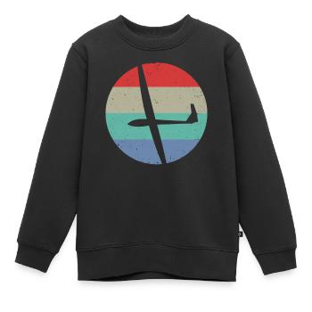 Planeurs Planeurs Planeurs - Sweat Premium enfant bio - noir - Devant - AI Model Kid Female (0cm)