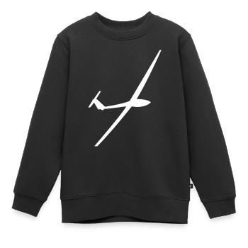 Planeurs Planeurs Planeurs - Sweat Premium enfant bio - noir - Devant - AI Model Kid Female (0cm)