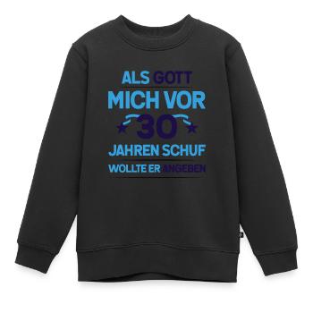 30. Geburtstag Junge Mädchen Geschenk lustig - Kinder Premium Organic Sweatshirt - Schwarz - Vorne - AI Model Kid Female (0cm)