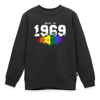 1969 Geburtstag Homosexuell LGBT - Kinder Premium Organic Sweatshirt - Schwarz - Vorne - AI Model Kid Female (0cm)