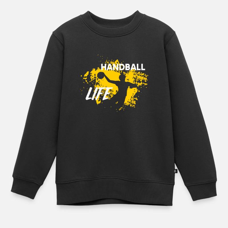 Handball de handball - Sweat Premium enfant bio - noir