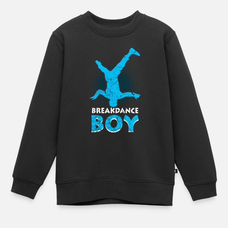 Breakdance Junge Tänzer Breakdancing - Kinder Premium Organic Sweatshirt - Schwarz