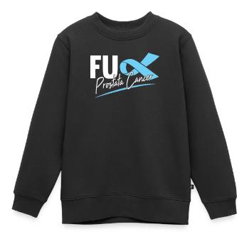Prostata Krebs Kampf Spruch Gesundheit Geschenk - Kinder Premium Organic Sweatshirt - Schwarz - Vorne - AI Model Kid Female (0cm)