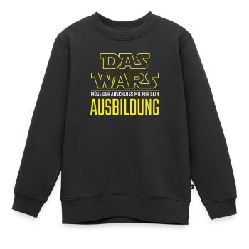 Das Wars Ausbildung Azubi Lehrling Fertig Geschenk - Kinder Premium Organic Sweatshirt - Schwarz - Vorne - AI Model Kid Female (0cm)