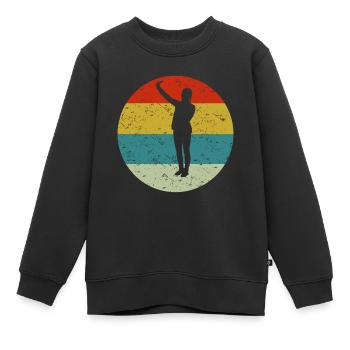 selfie - Sweat Premium enfant bio - noir - Devant - AI Model Kid Female (0cm)