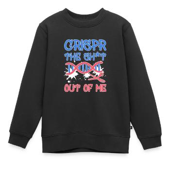Wissenschaftler Spruch Witz Crispr Biologie Lehrer - Kinder Premium Organic Sweatshirt - Schwarz - Vorne - AI Model Kid Female (0cm)