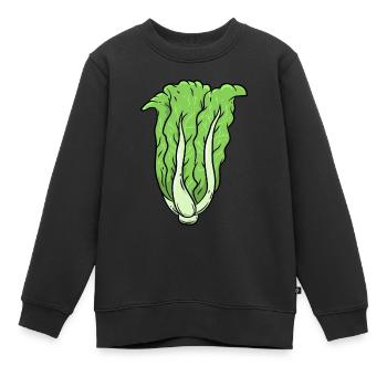 Chou Légumes - Sweat Premium enfant bio - noir - Devant - AI Model Kid Female (0cm)