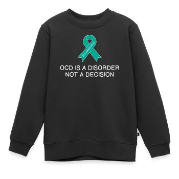 Pas une décision Trouble obsessionnel-compulsif TOC - Sweat Premium enfant bio - noir - Devant - AI Model Kid Female (0cm)