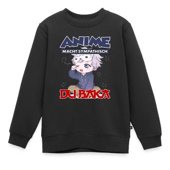 Anime Macht Sympathisch Du Baka Anime Merch - Kinder Premium Organic Sweatshirt - Schwarz - Vorne - AI Model Kid Female (0cm)