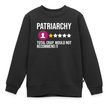 Feministin Feminismus Emanzipation Geschenk - Kinder Premium Organic Sweatshirt - Schwarz - Vorne - AI Model Kid Female (0cm)