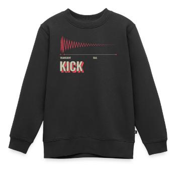 Synthesizer Transient - Kinder Premium Organic Sweatshirt - Schwarz - Vorne - AI Model Kid Female (0cm)