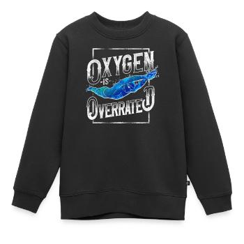 Swimming Swimmer Swim Oxygen Is - Sweat Premium enfant bio - noir - Devant - AI Model Kid Female (0cm)