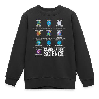 Klimawandel - Kinder Premium Organic Sweatshirt - Schwarz - Vorne - AI Model Kid Female (0cm)