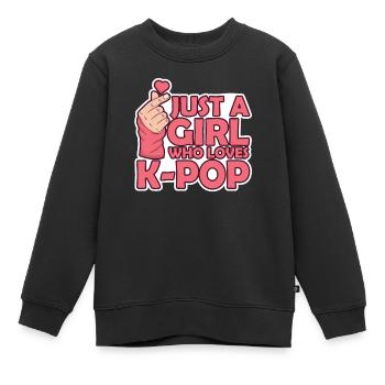 K-Pop Kpop K-Drama Korean Pop Musique - Sweat Premium enfant bio - noir - Devant - AI Model Kid Female (0cm)