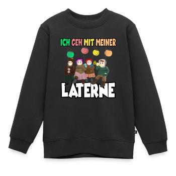 Laternenlauf Sankt Martin St Martin - Kinder Premium Organic Sweatshirt - Schwarz - Vorne - AI Model Kid Female (0cm)
