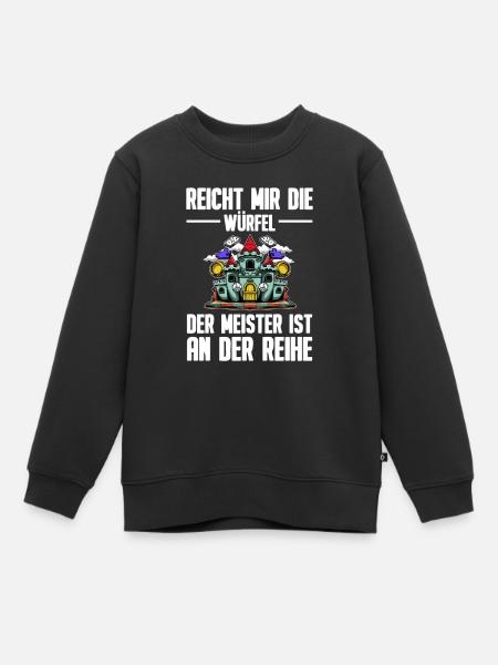 Brettspiel - Kinder Premium Organic Sweatshirt - Schwarz