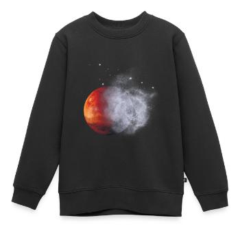 Espace spatial spatial fusée soleil brouillard - Sweat Premium enfant bio - noir - Devant - AI Model Kid Female (0cm)