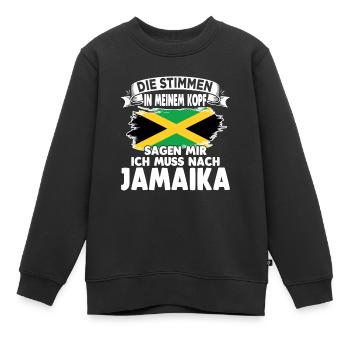Jamaikaner Raggae Jamaika - Kinder Premium Organic Sweatshirt - Schwarz - Vorne - AI Model Kid Female (0cm)