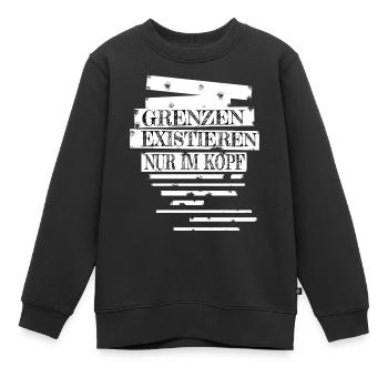 pain lazy gym motivation gym rat amrap workout gay - Kinder Premium Organic Sweatshirt - Schwarz - Vorne - AI Model Kid Female (0cm)